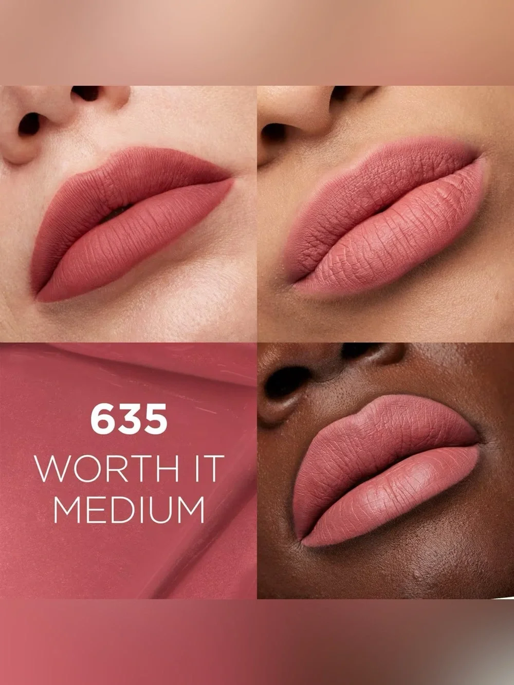L'Oréal Infallible Matte Resistance Liquid Lipstick- Worth It Medium, NEW